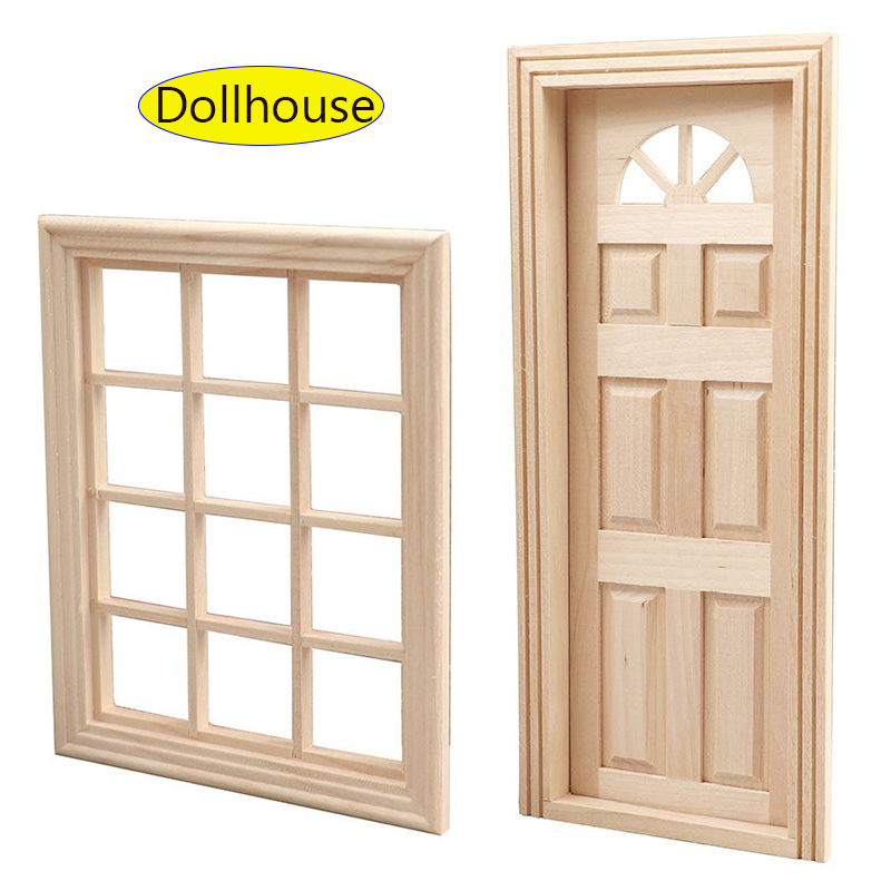 Woodworking Crafts - 1 Set Furniture Accessories 1/12 Wooden