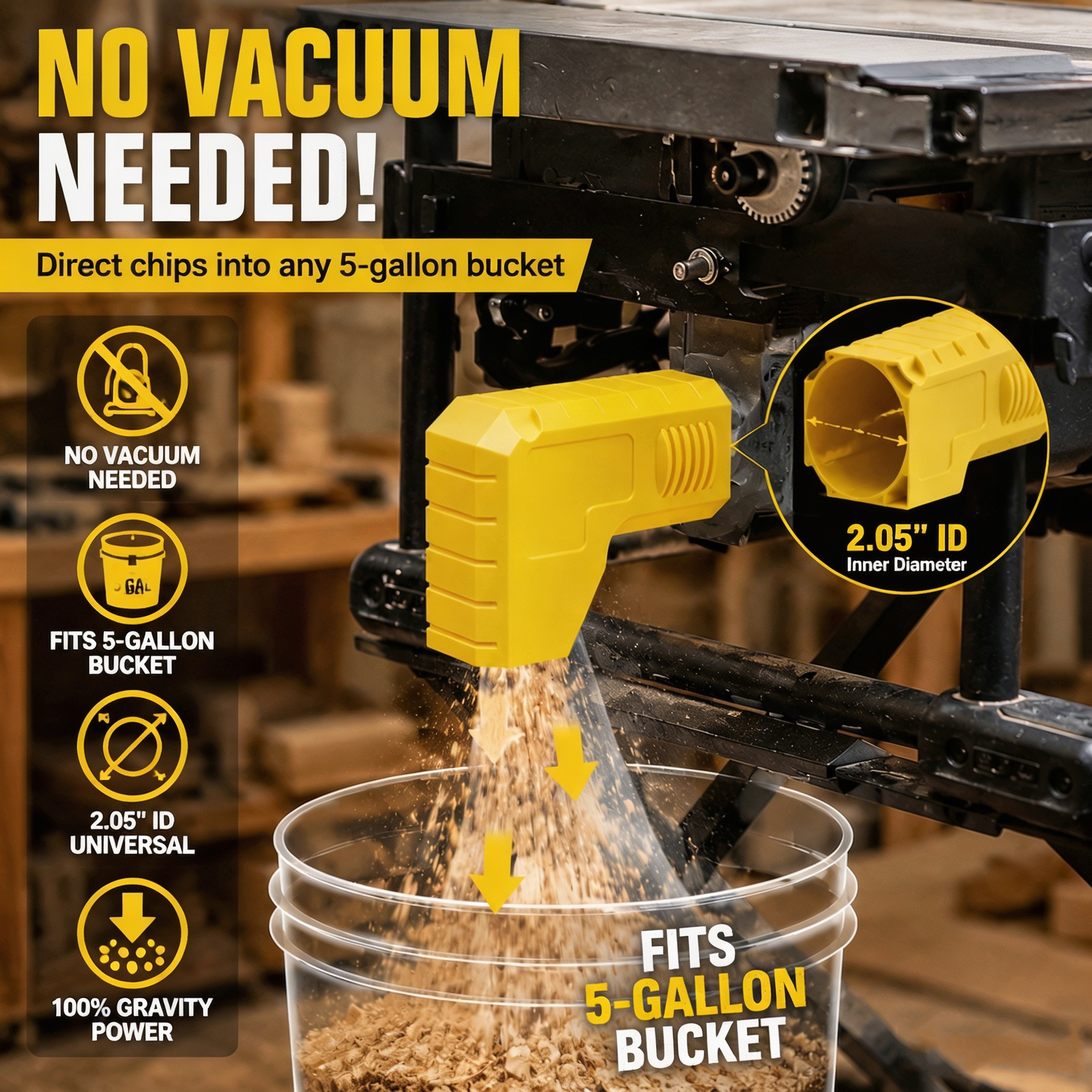 Table Saw Dust Collector 2.05  - Woodworking Shops avis et prix
