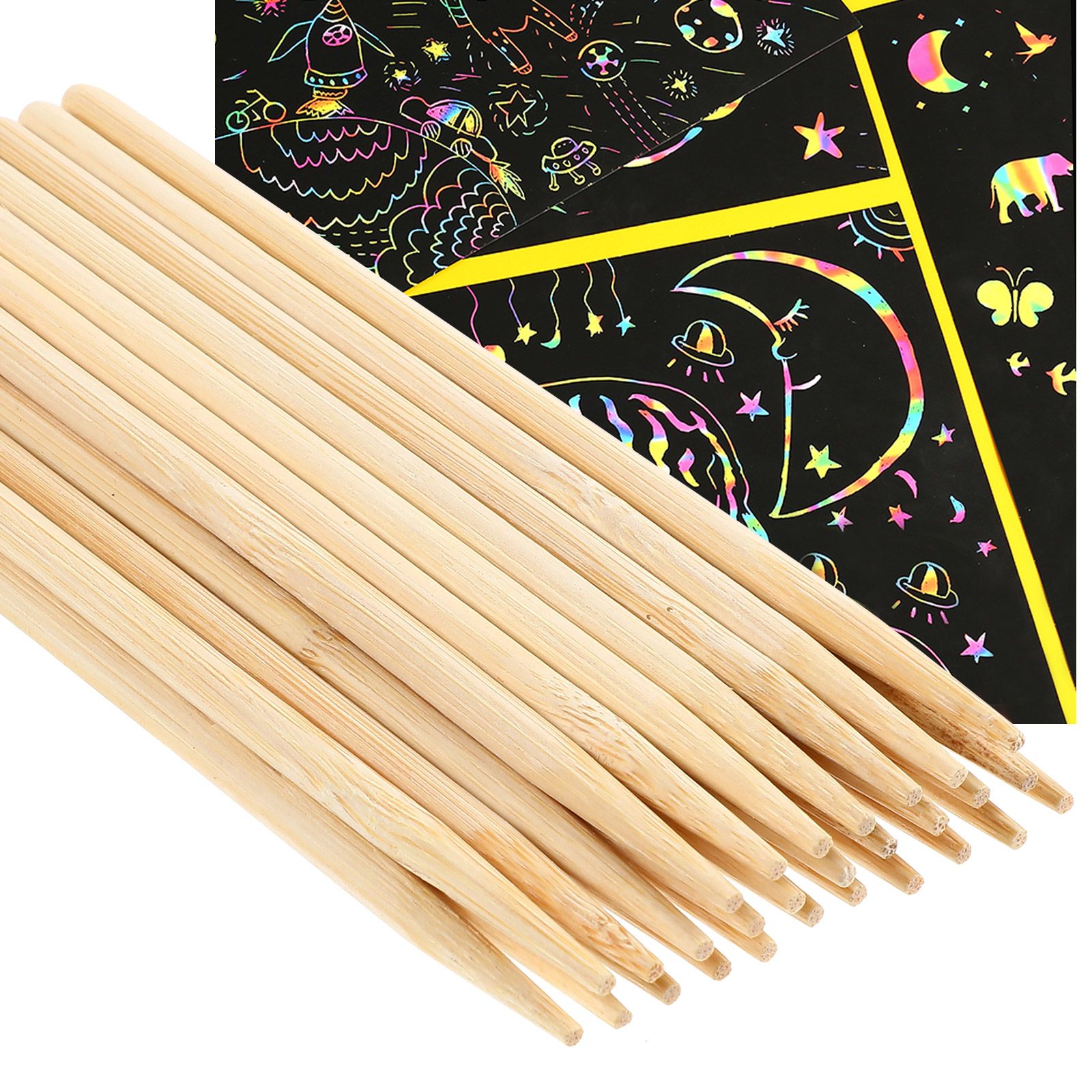 30pcs Scratch Bamboo Pens Wax  - Woodworking Crafts avis et prix