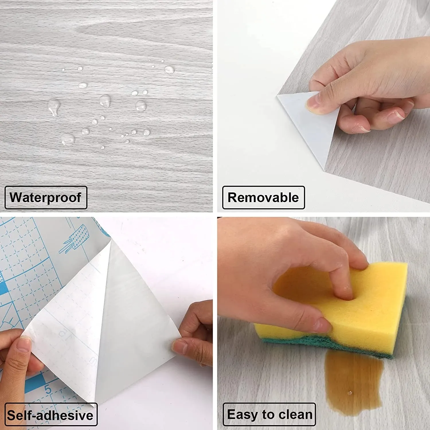 Self Adhesive Wallpaper Wood V - Woodworking Zone avis et prix