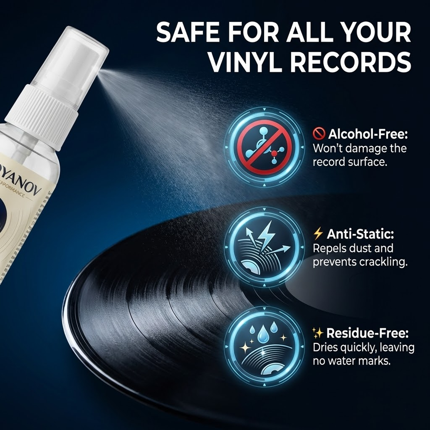 Anti-Static Vinyl Record Clean - Turning Gouge Set avis et prix