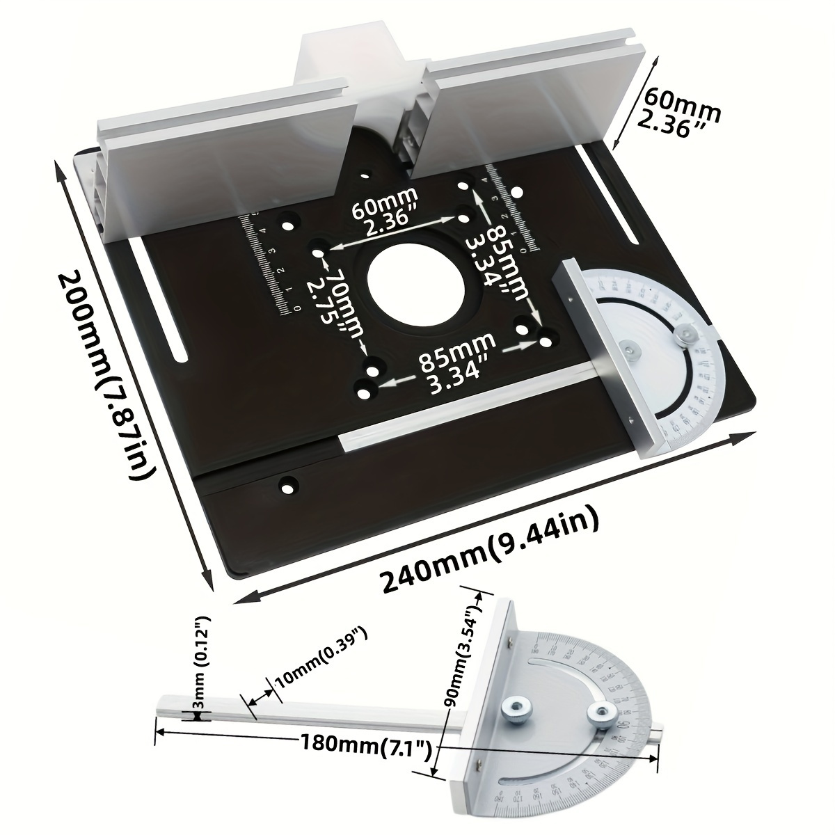 Aluminum Router Desktop Insert - Woodworking Router avis et prix