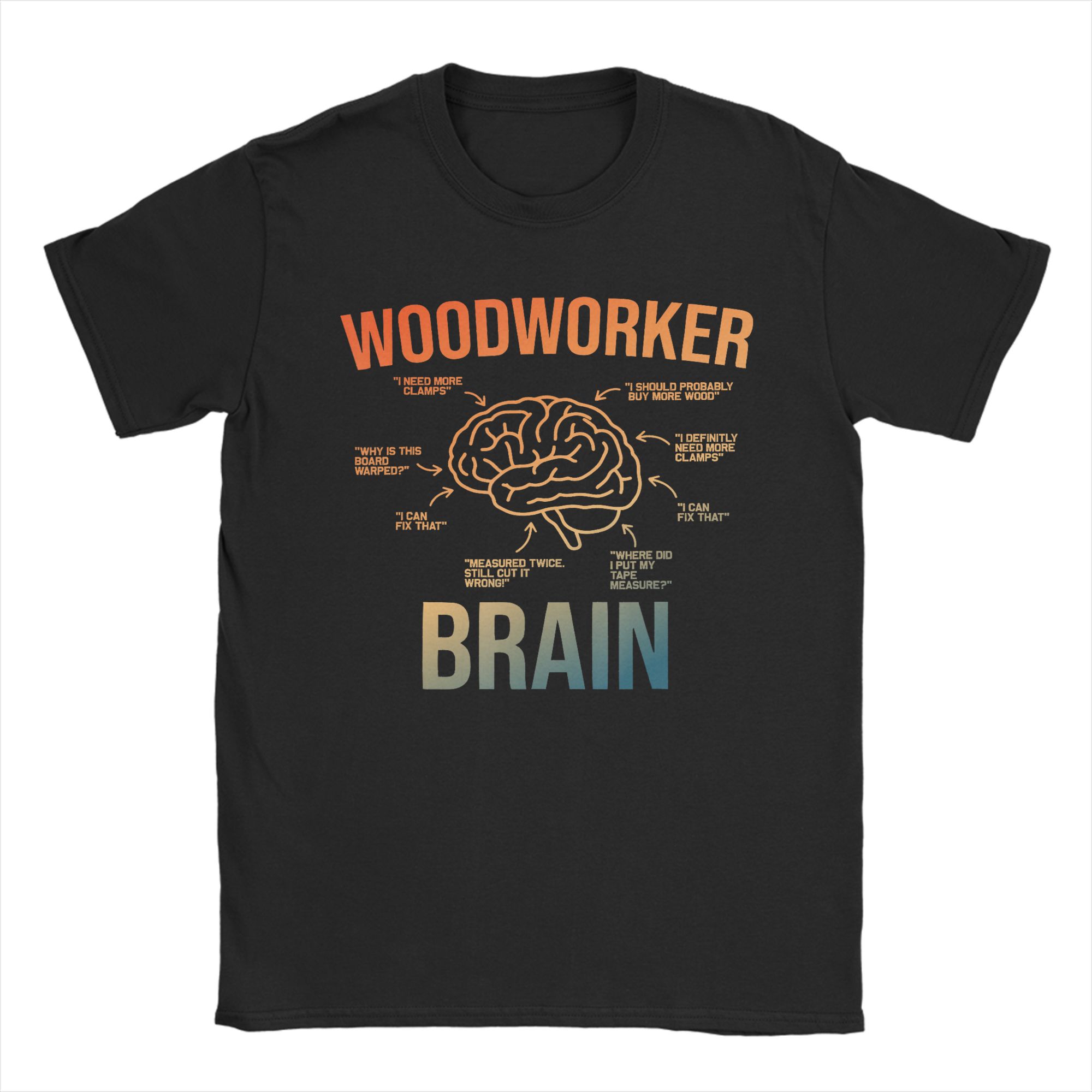 Men T-Shirt Woodworker Brain F - Woodworking Gift Ideas avis et prix