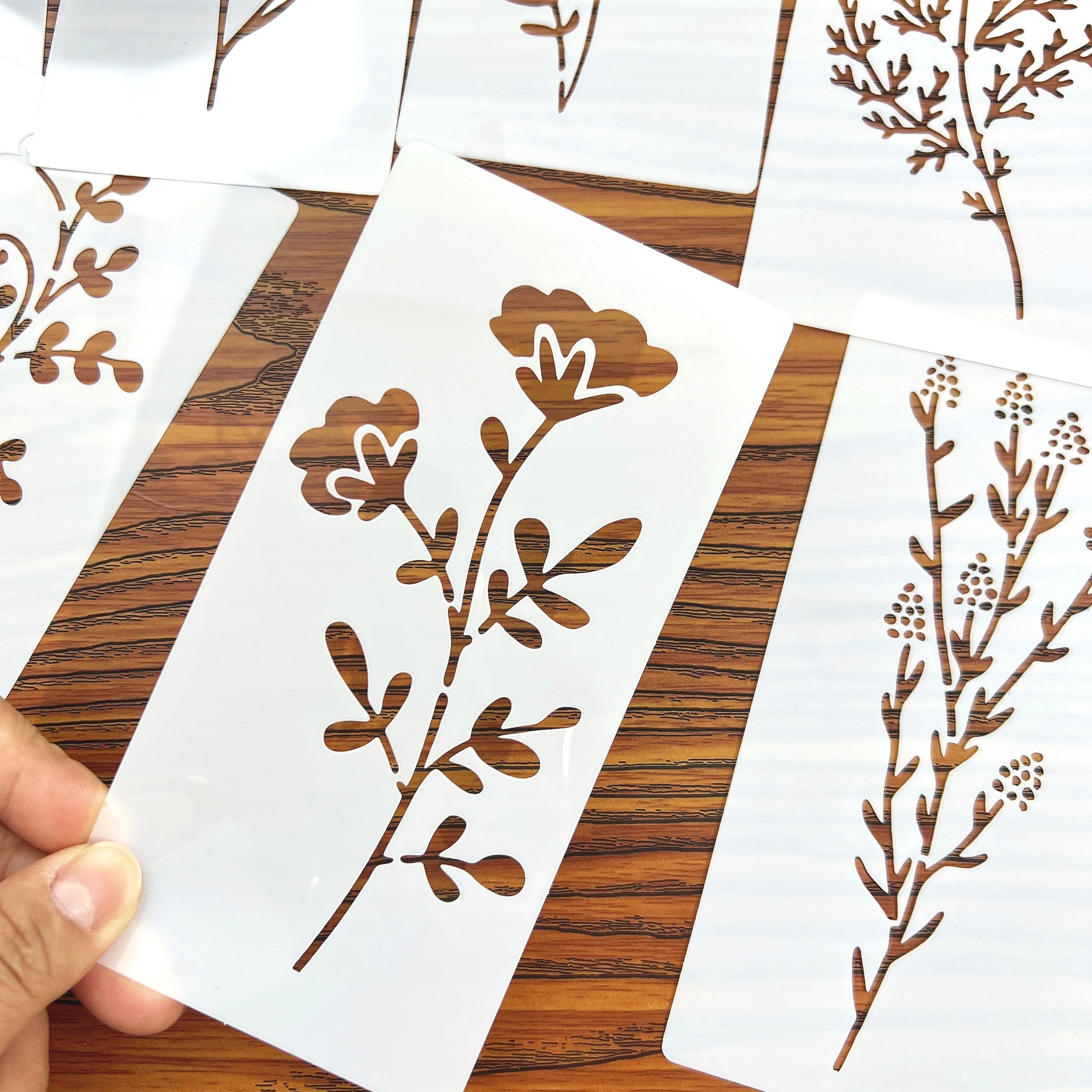 18 Pcs Flower Leaf Stencils Re - Woodworking Crafts avis et prix