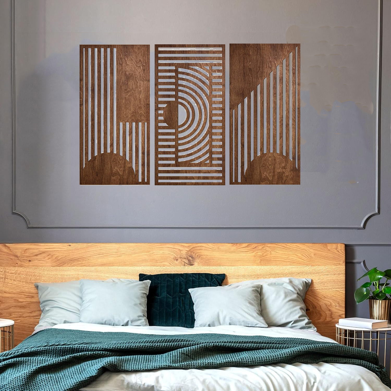 3 Pcs Geometric Wood Wall Art  - Woodworking Crafts avis et prix