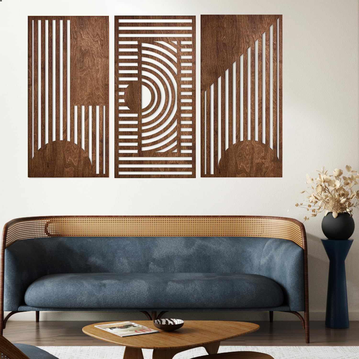 3 Pcs Geometric Wood Wall Art  - Woodworking Crafts avis et prix