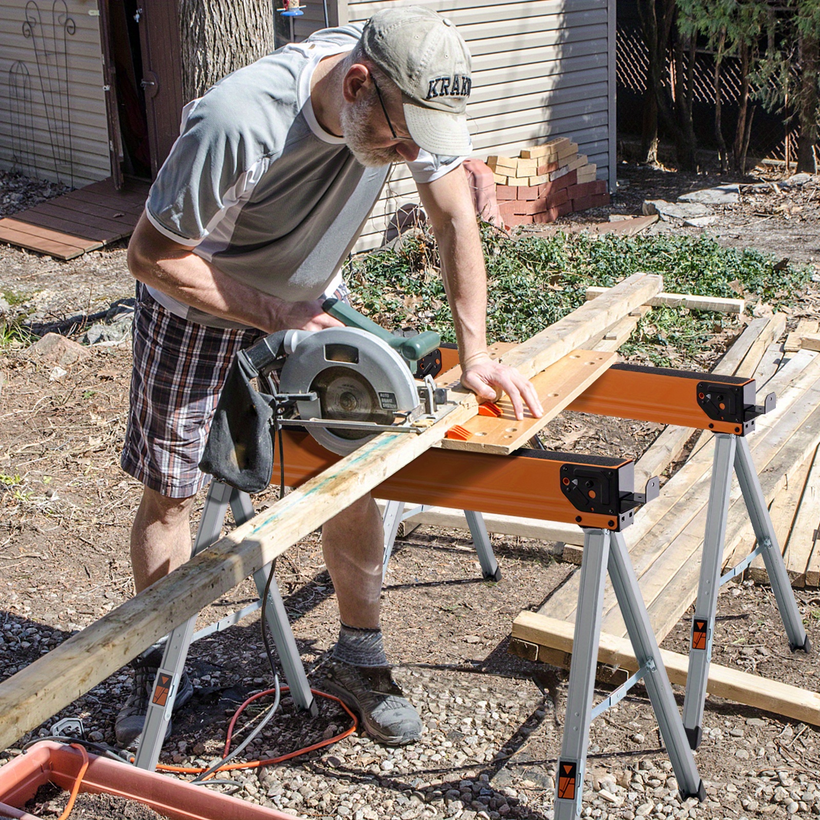 Portable Folding Sawhorses – 2 - Woodworking Projects Art avis et prix