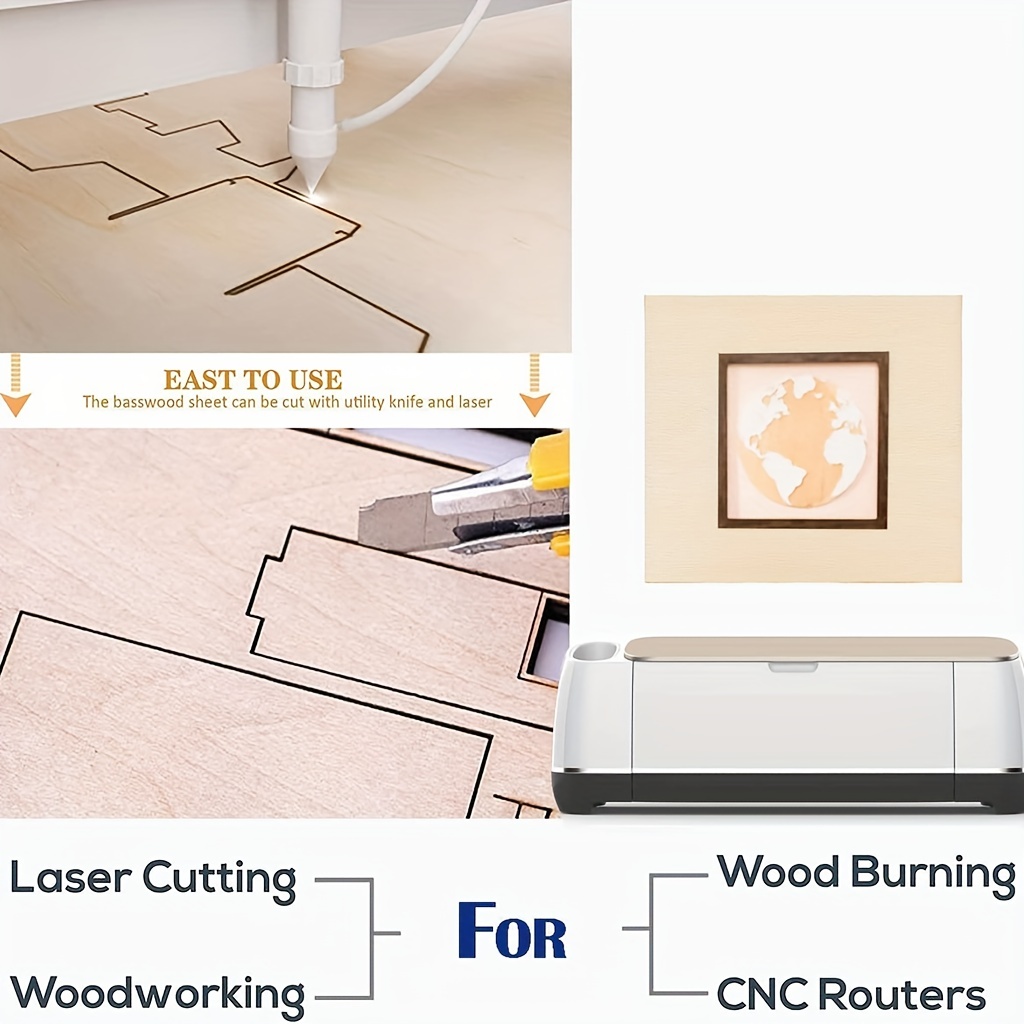 4/8 Pieces of Wood for Crafts  - Woodworking Zone avis et prix