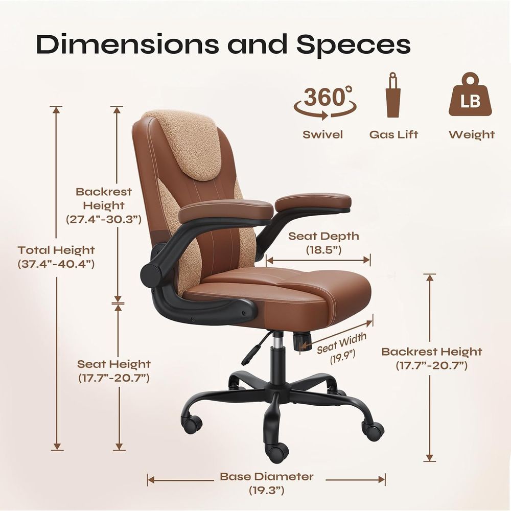 Ergonomic PU Leather Swivel Ch - Woodworking Terms avis et prix