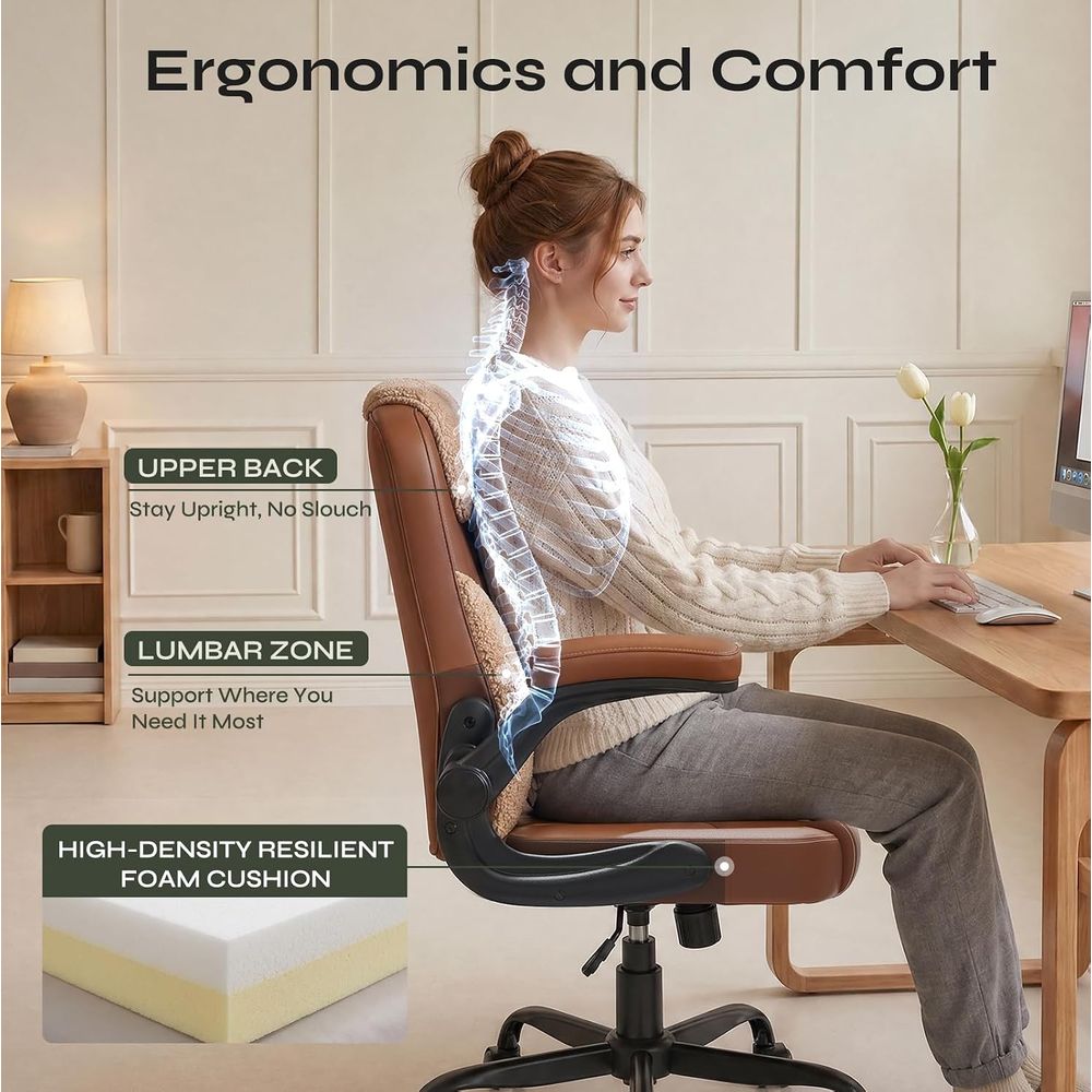 Ergonomic PU Leather Swivel Ch - Woodworking Terms avis et prix