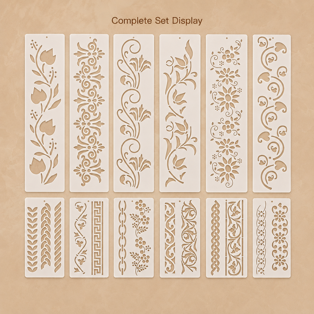 12Pcs 2.95x11.8in Floral Borde - Woodworking Crafts avis et prix