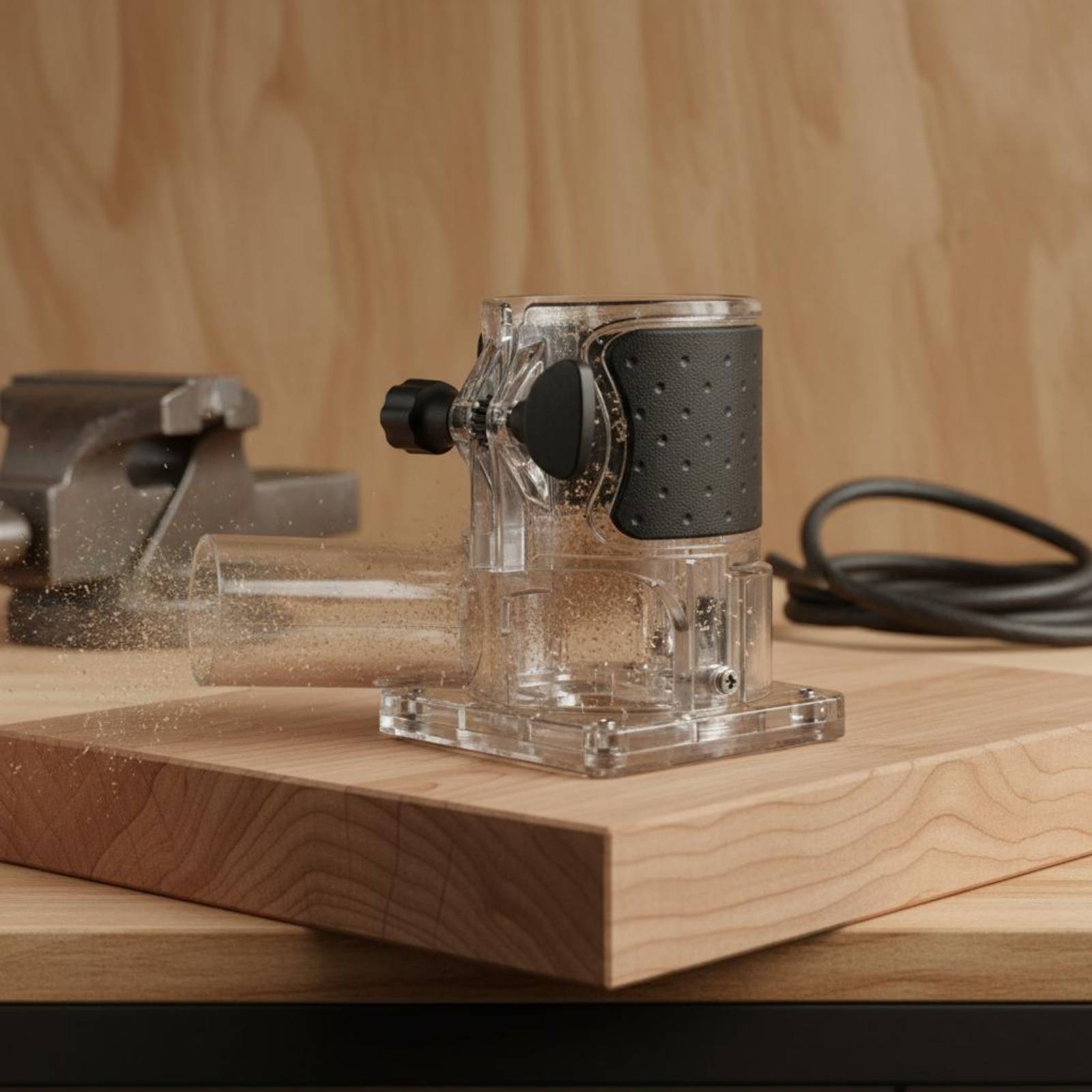 Transparent Router Dust Hood W - Vacuum Woodworking avis et prix